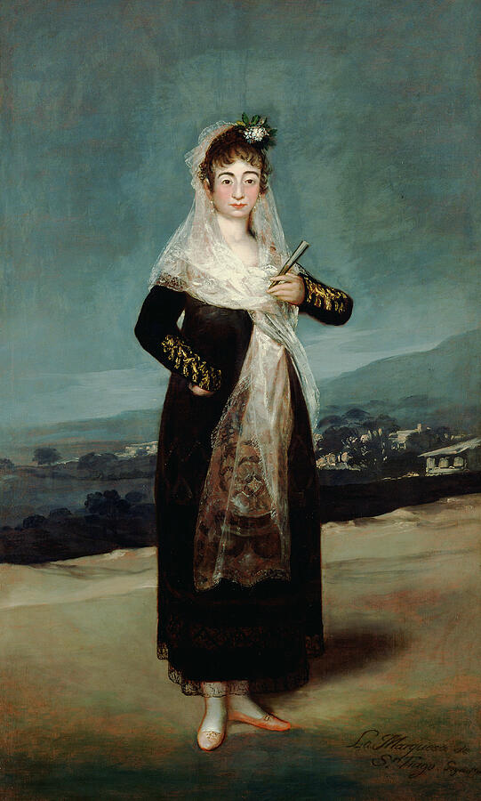 Portrait of the Marquesa de Santiago, from 1804 Painting by Francisco Goya