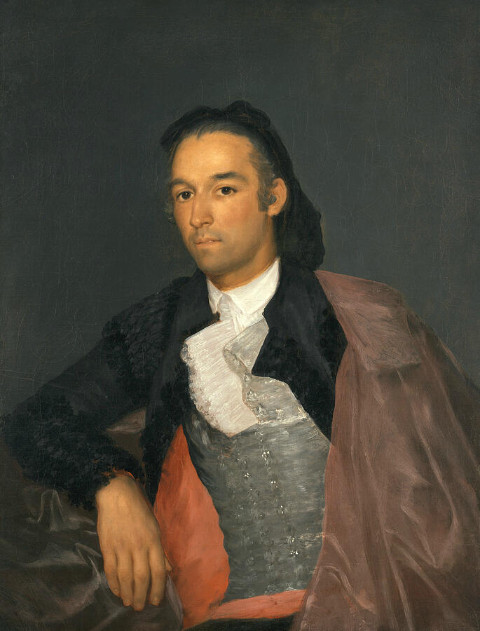 Portrait of the Matador Pedro Romero, from 1795-1798 Painting by Francisco Goya