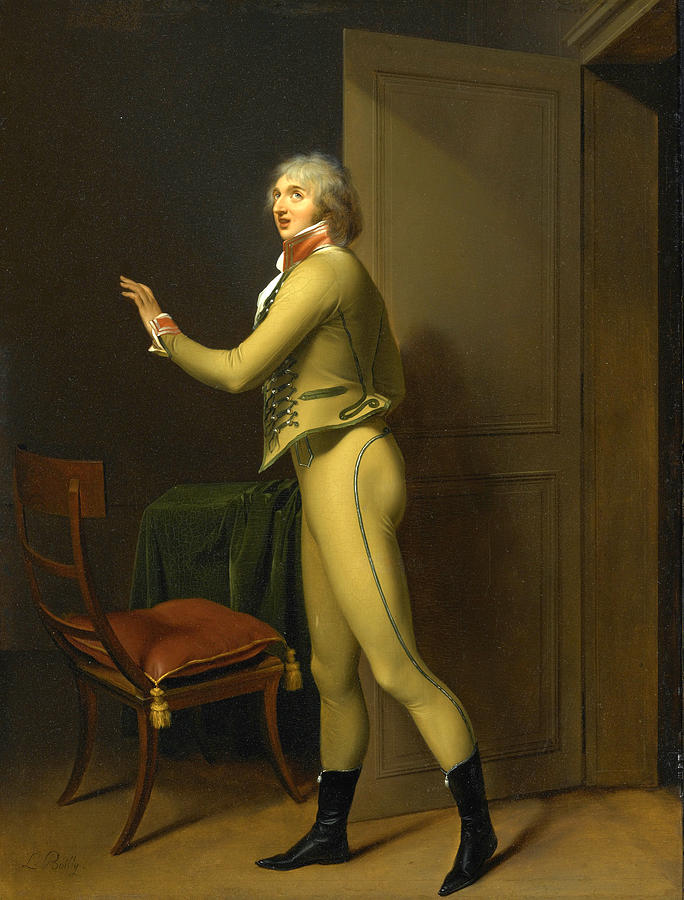 Portrait of the singer Jean Elleviou in Le Prisonnier Painting by Louis Leopold Boilly