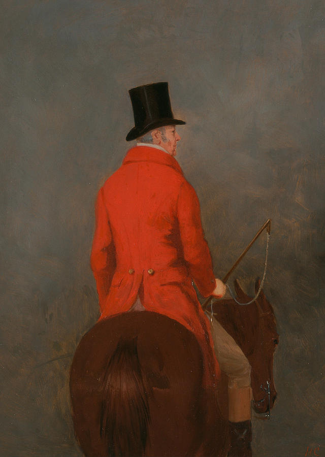 Portrait of Thomas Cholmondeley, 1st Lord Delamere, on His Hunter Painting by Henry Calvert