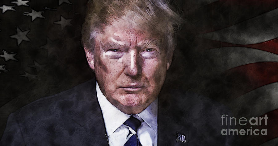 Portrait Of Trump Digital Art