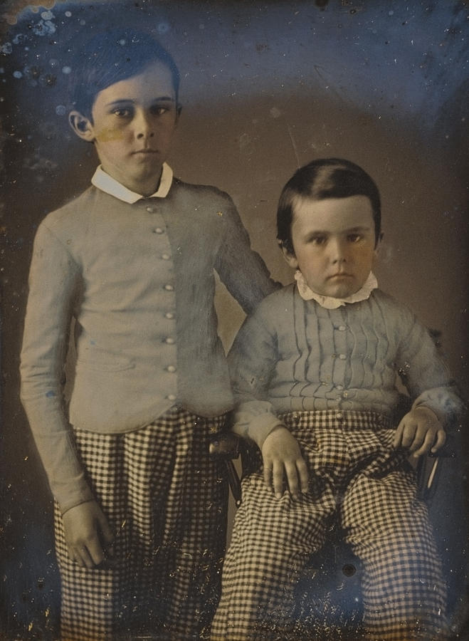 Portrait of Two Boys Photograph by Unknown