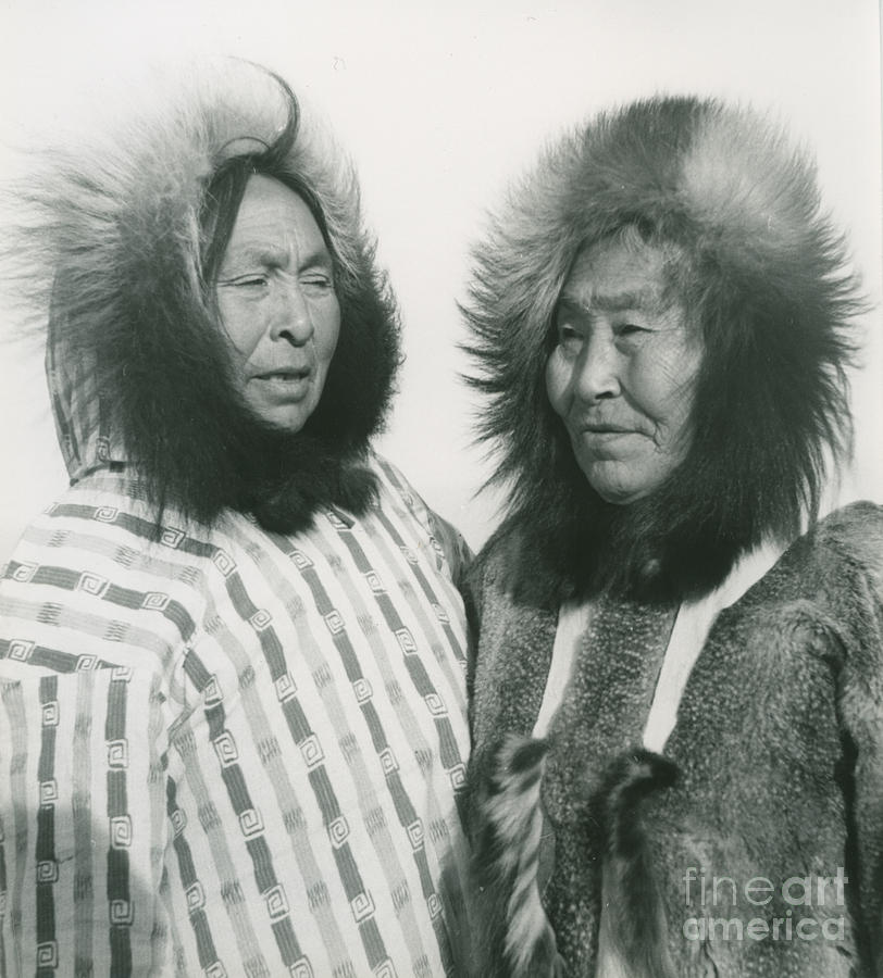 Portrait of two indigenous women Painting by Celestial Images