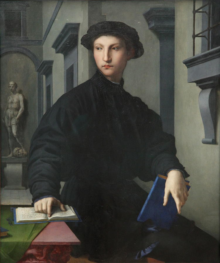 Portrait Of Ugolino Martelli By Bronzino Painting