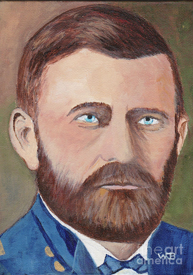 Portrait of Ulysses S Grant Painting by William Bowers