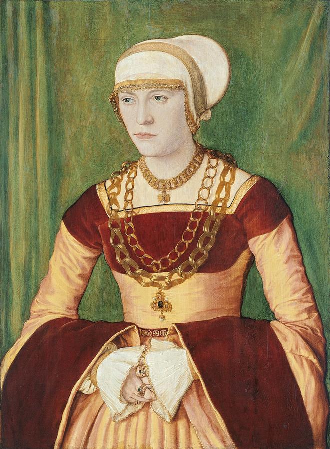 Portrait of Ursula Rudolph 1528 by Barthel Beham Painting by Celestial Images