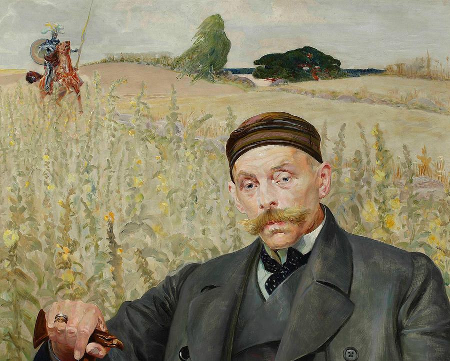 Portrait of Waclaw Karczewski Painting by Jacek Malczewski
