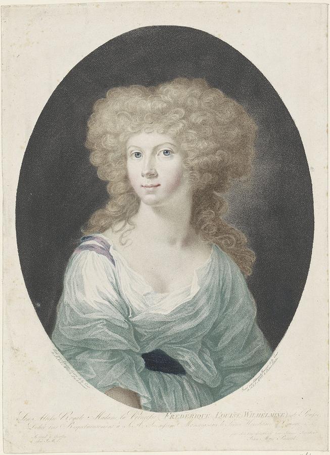 Portrait of  Wilhelmina van Pruisen Painting by Celestial Images