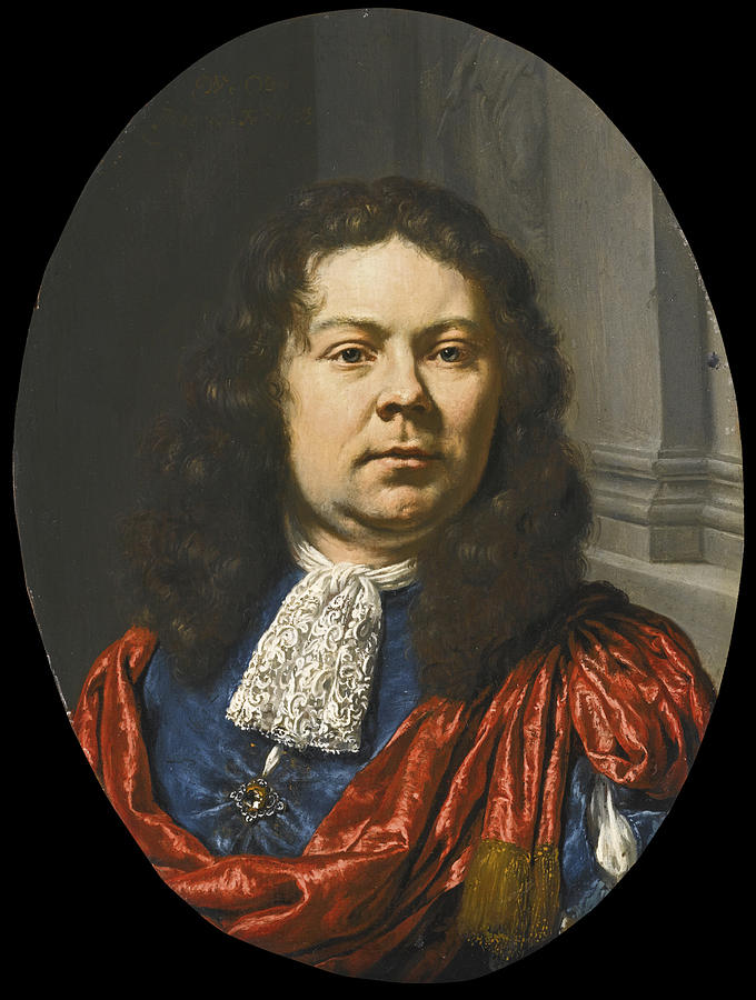 Portrait of Willem Cornelisz. Backer Bust-Length Painting by Willem van Mieris