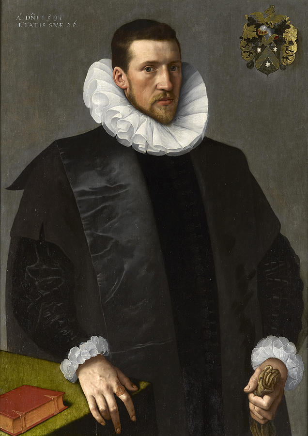 Portrait of Willem van Vyve Painting by Frans Pourbus the Younger