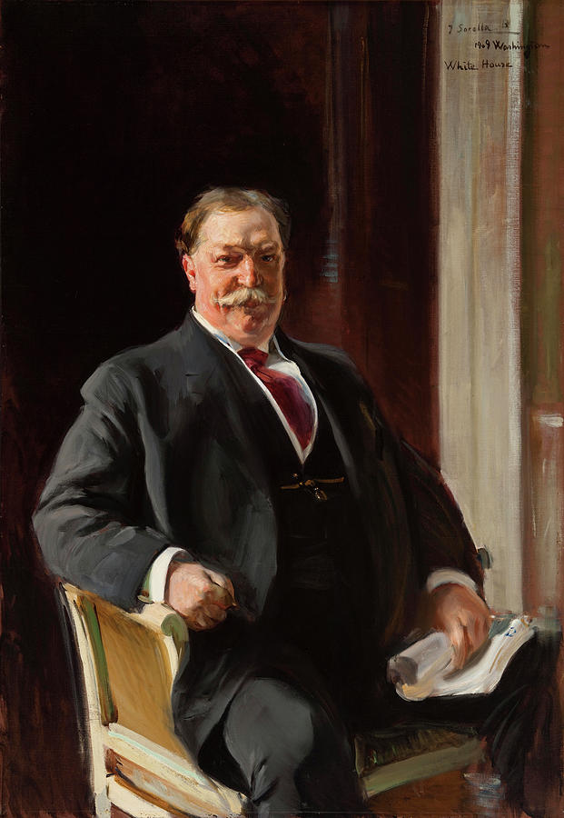 1909 Painting - Portrait of William Howard Taft by MotionAge Designs