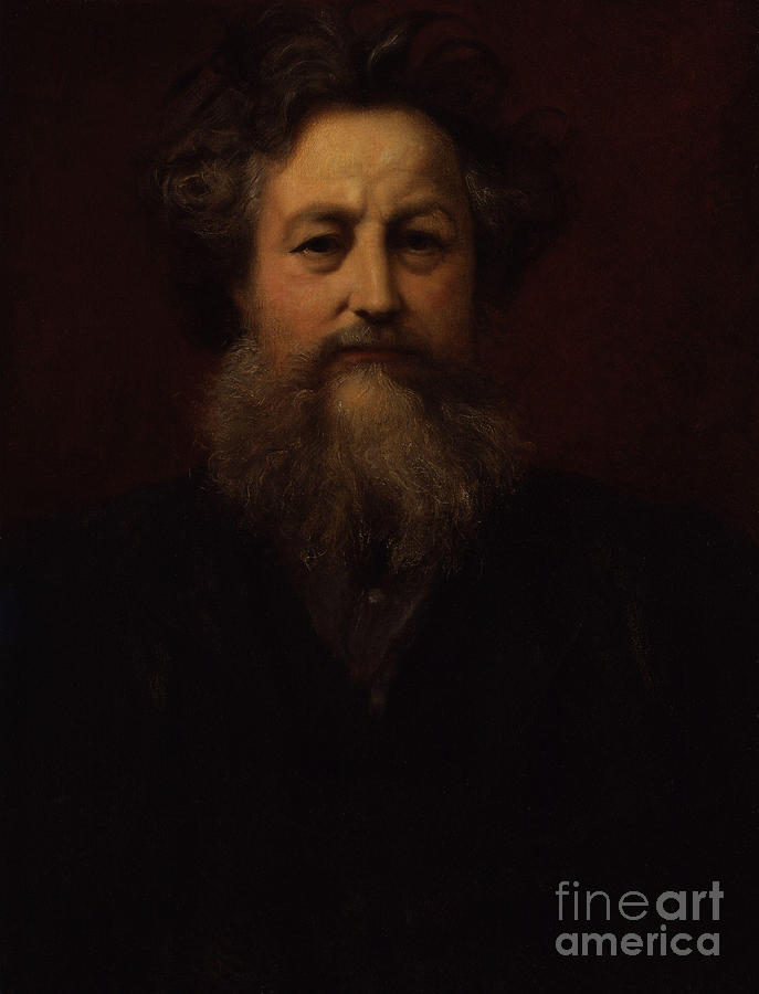 Portrait of William Morris Painting by MotionAge Designs