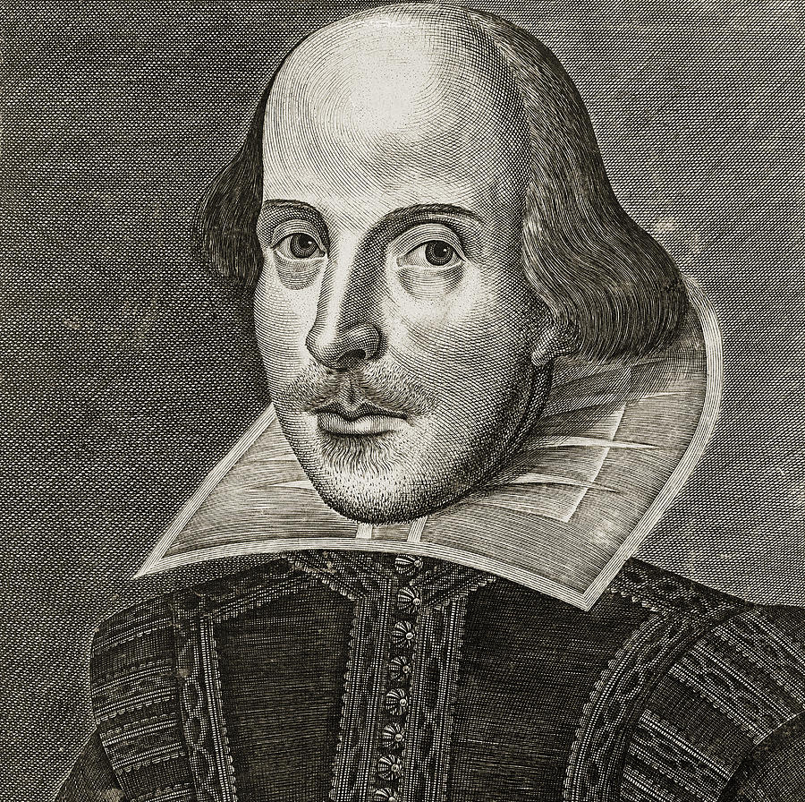 Portrait of William Shakespeare Painting by Martin the elder Droeshout