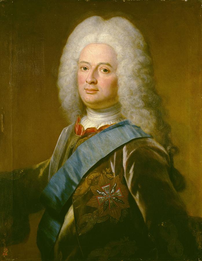 Portrait of William VIII Landgrave of Hesse-Kassel  Painting by Philip van Dijk