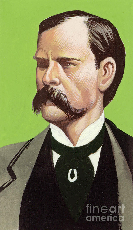Portrait of Wyatt Earp Painting by Ron Embleton
