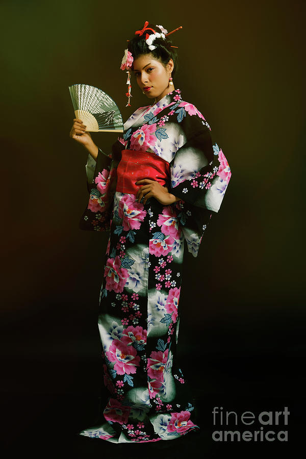 Portrait of Young Japanese Lady Photograph by Kiran Joshi