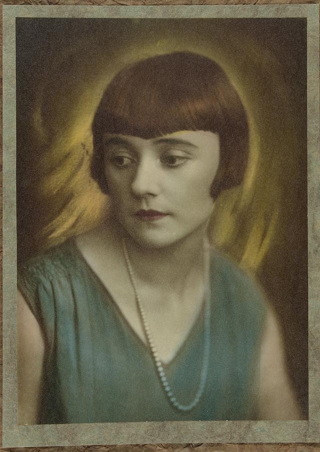 Portrait of young woman with necklace, Jacob Merkelbach, 1920 - 1930 Painting by Celestial Images