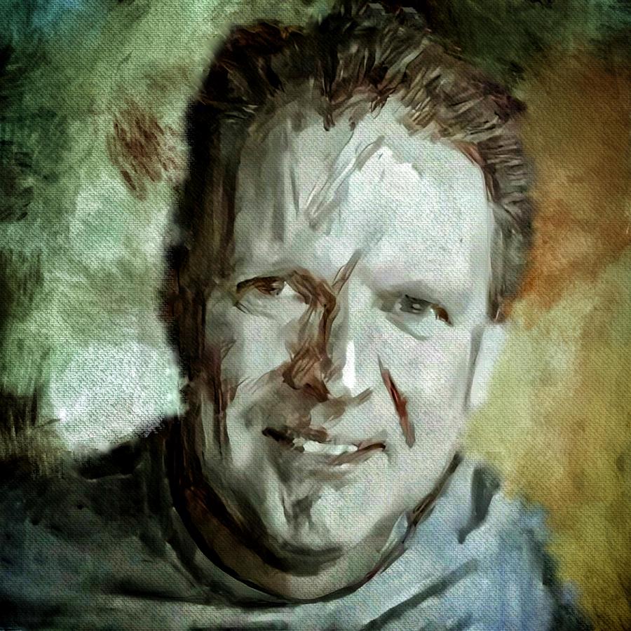 Deep Impact Movie Painting - Portrait painting cinematographer camera operator behind the scenes movie tv show film Chicago Med by MendyZ