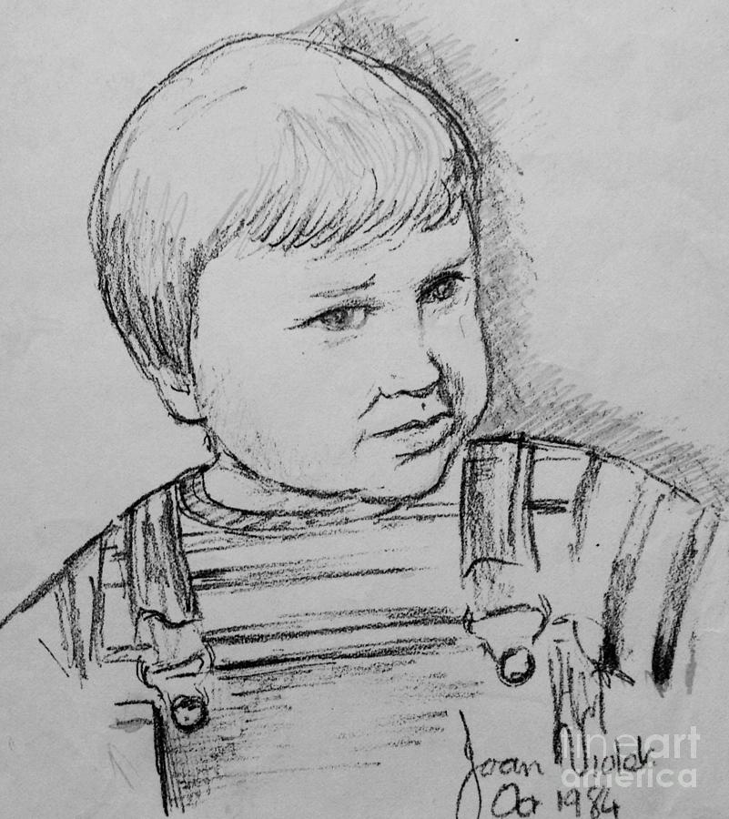 Portrait Sketch of Prince William Drawing by Joan-Violet Stretch