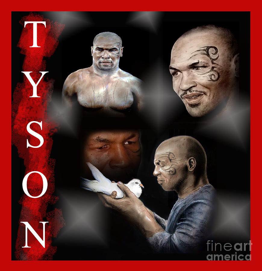 The Hangover Digital Art - Portraits of Tyson by Jim Fitzpatrick