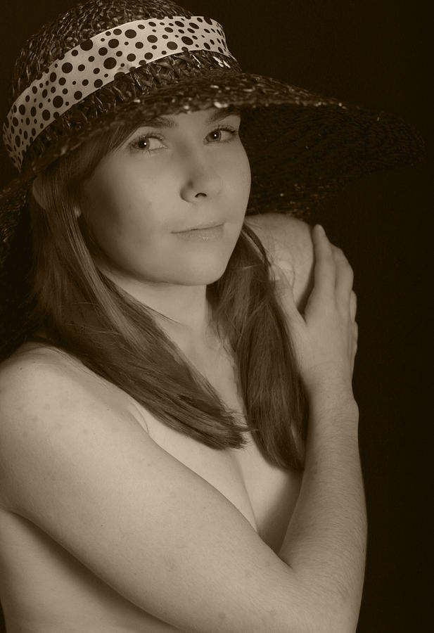 Hat Photograph - Portraiture of Angela by By  Nicholas J Mast