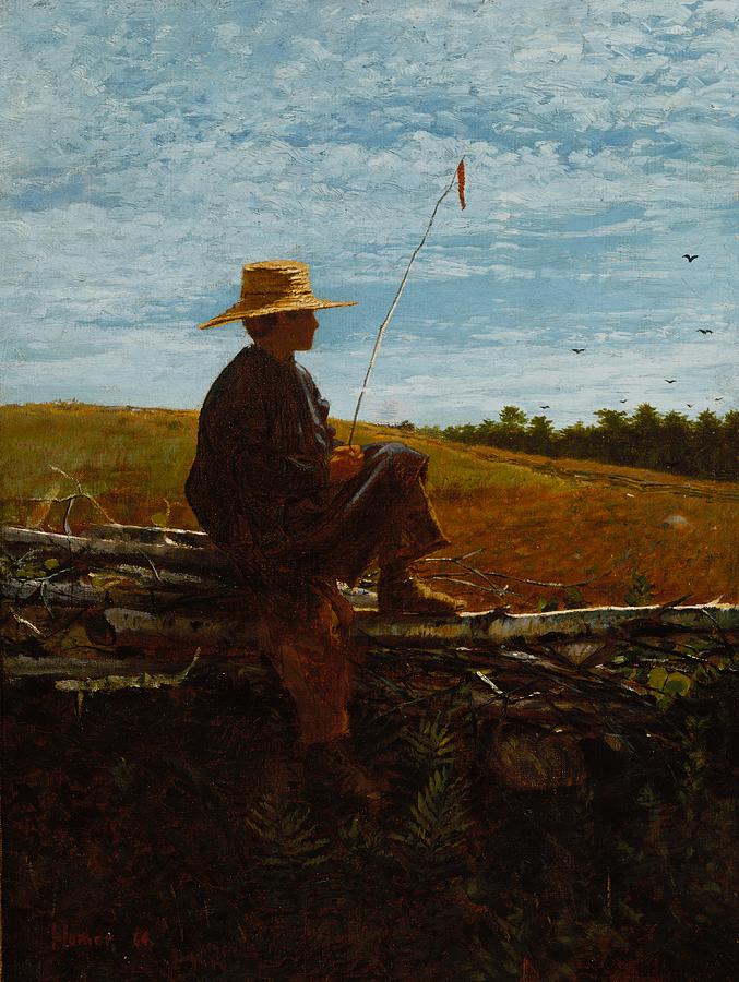 Winslow Homer Painting - Portrays A Boy Watching by MotionAge Designs