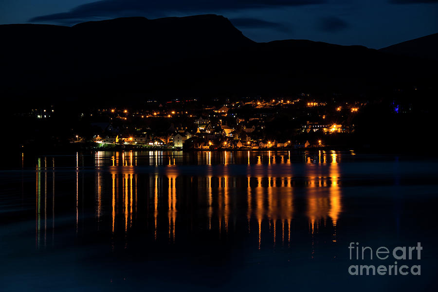 Portree at Night Photograph by Bob Phillips