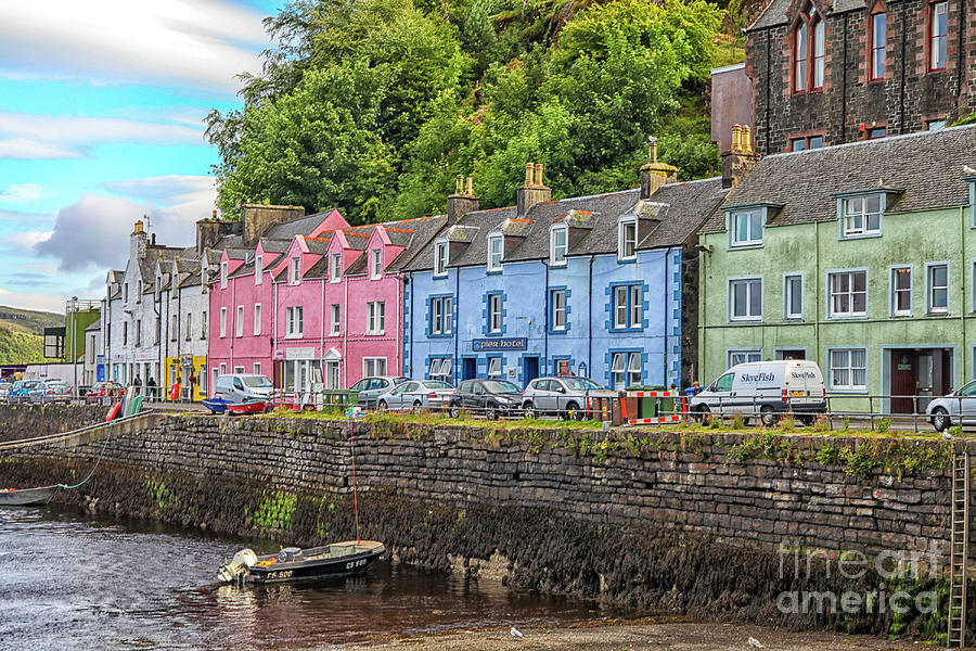Portree town on Skye, Scotland Photograph by Patricia Hofmeester
