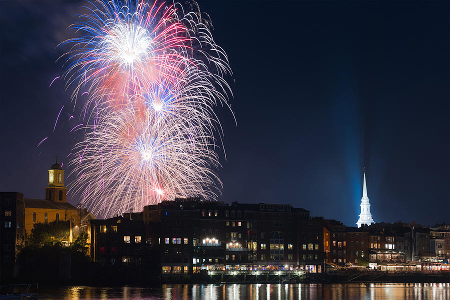 Portsmouth Fireworks Photograph by Dave O'Brien Fine Art America