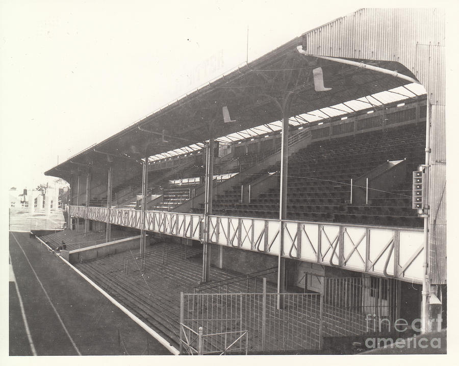 Portsmouth - Fratton Park - Main Stand 1 - BW - Leitch - 1960s Photograph by Legendary Football Grounds