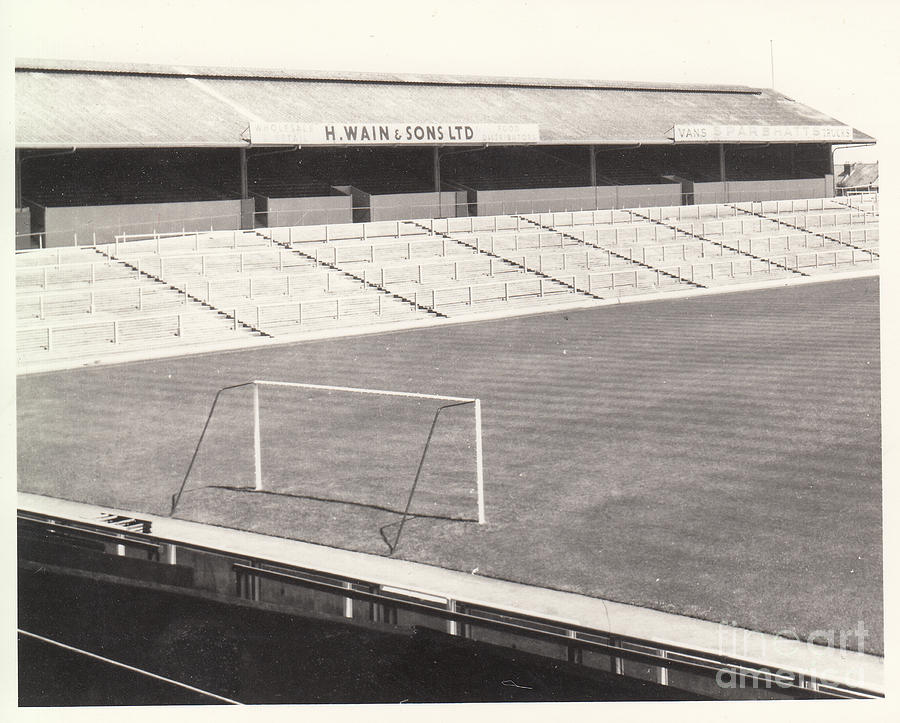 Portsmouth - Fratton Park - North Stand 1 - BW - 1960s Photograph by Legendary Football Grounds