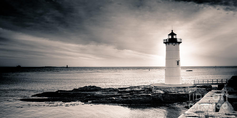 Portsmouth Lighthouse Photograph by Ken Marsh | Fine Art America