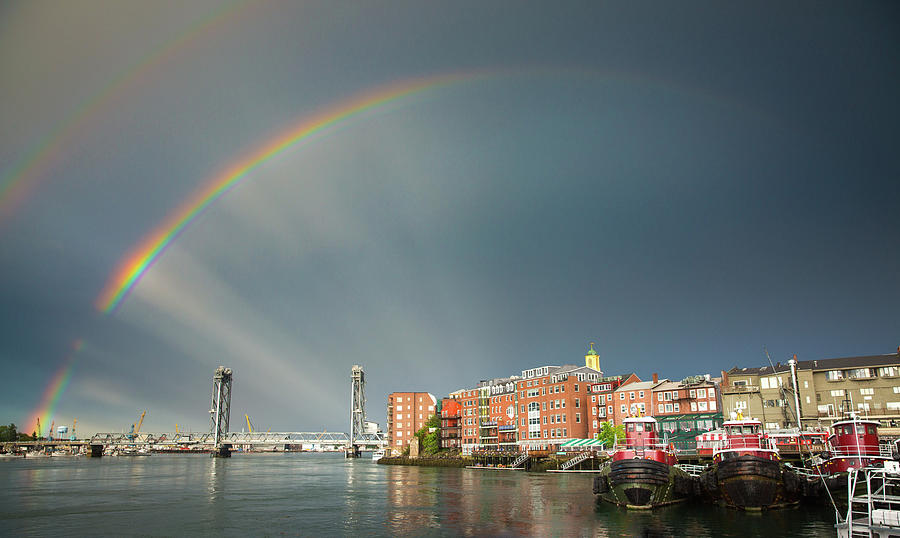 Portsmouth Rainbow Photograph by Robert Clifford