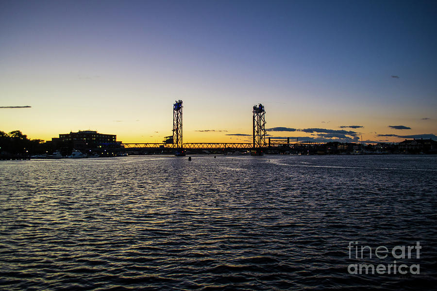 Portsmouth Skyline at Dusk Photograph by Kevin Fortier