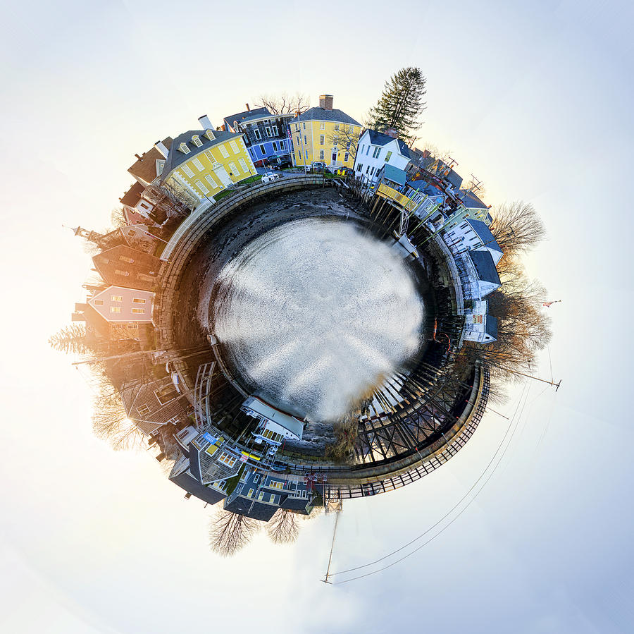 Portsmouth Tiny Planet Photograph by Heather Applegate