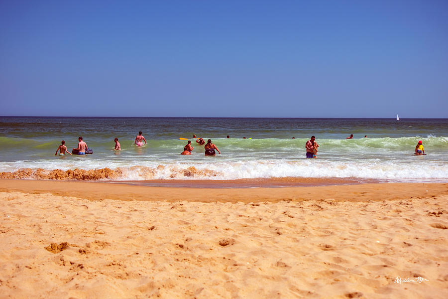 Beach Photograph - Portugal Beach Fun Continues  by Madeline Ellis