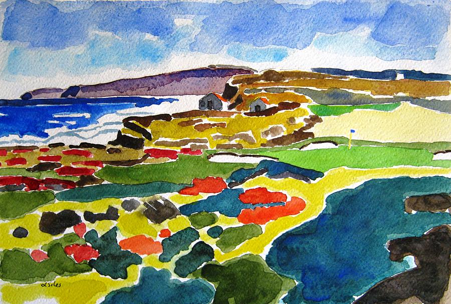 Golf Painting - Portugal Praia Del Rey 4th by Lesley Giles
