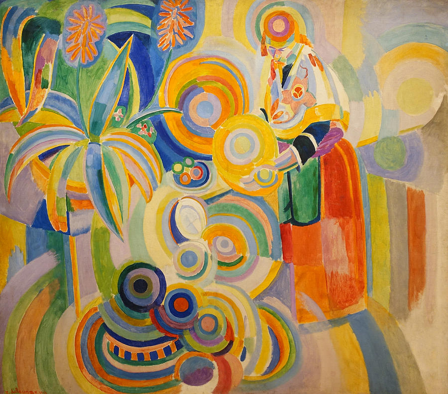 Portuguese Woman Painting by Robert Delaunay