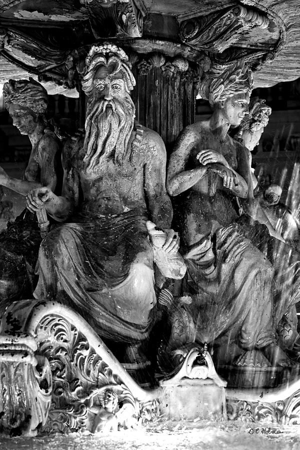 Poseiden and Friends - B-W Photograph by Christopher Holmes