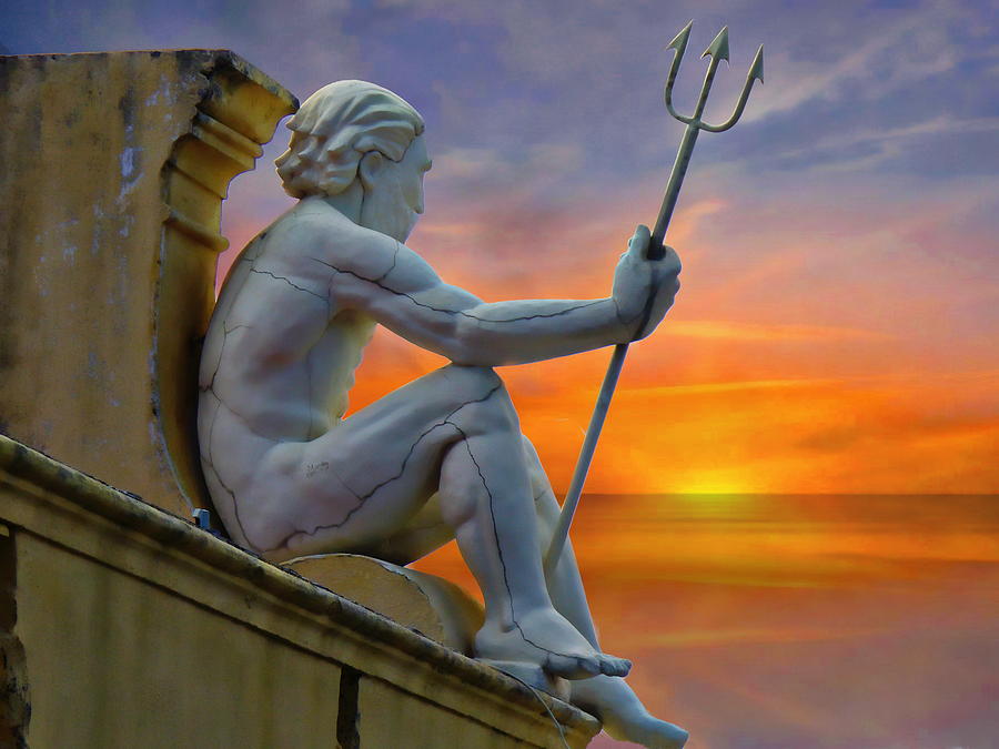 Poseidon God of the Sea Photograph by Anthony Dezenzio