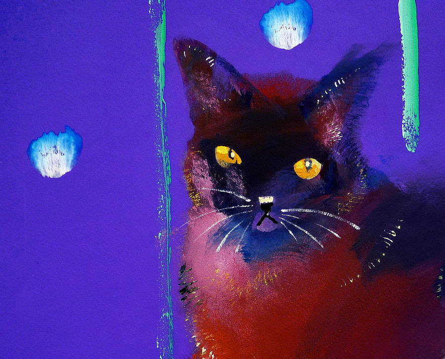 Posh Tom Cat Painting by Charles Stuart