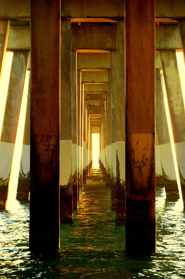 Pier Photograph - Poseidons Pathway 8 9/15 by Mark Lemmon