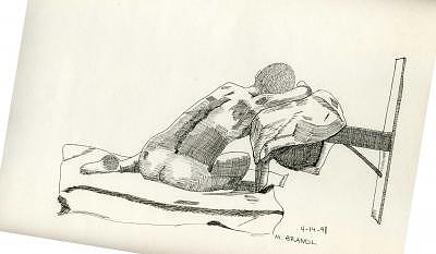 Figure Drawing - Posing by M Brandl Figure Drawing - Posing by M Brandl