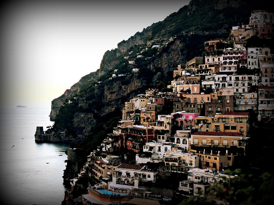 Positano at Dusk Photograph by Mary Pille