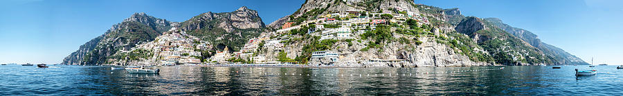 Positano from the Sea - Panorama II by Matt Swinden Positano from the Sea - Panorama II by Matt Swinden