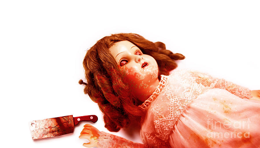 evil doll art