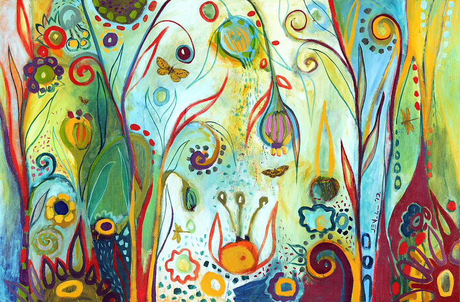 Garden Painting - Possibilities by Jennifer Lommers