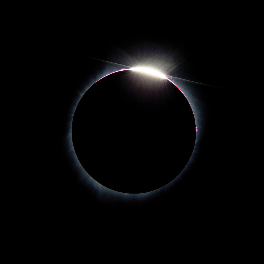 Post Diamond Ring Effect Photograph by Bryan Carter