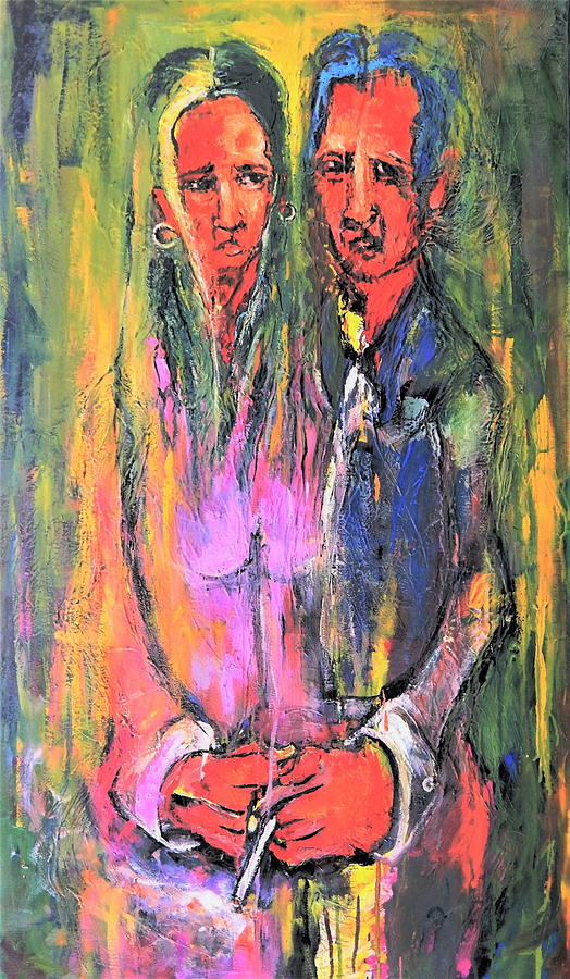 Marriage Painting - Post-Newlyweds by Kenneth Agnello