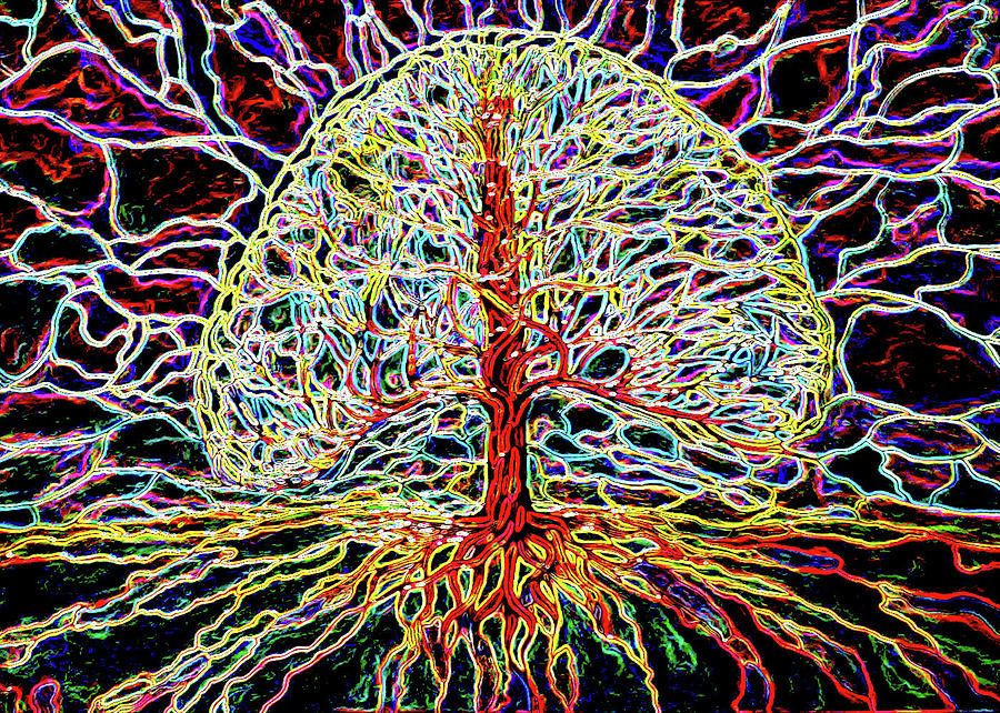 Post-Nuclear Tree of Life  Digital Art by Rae Chichilnitsky